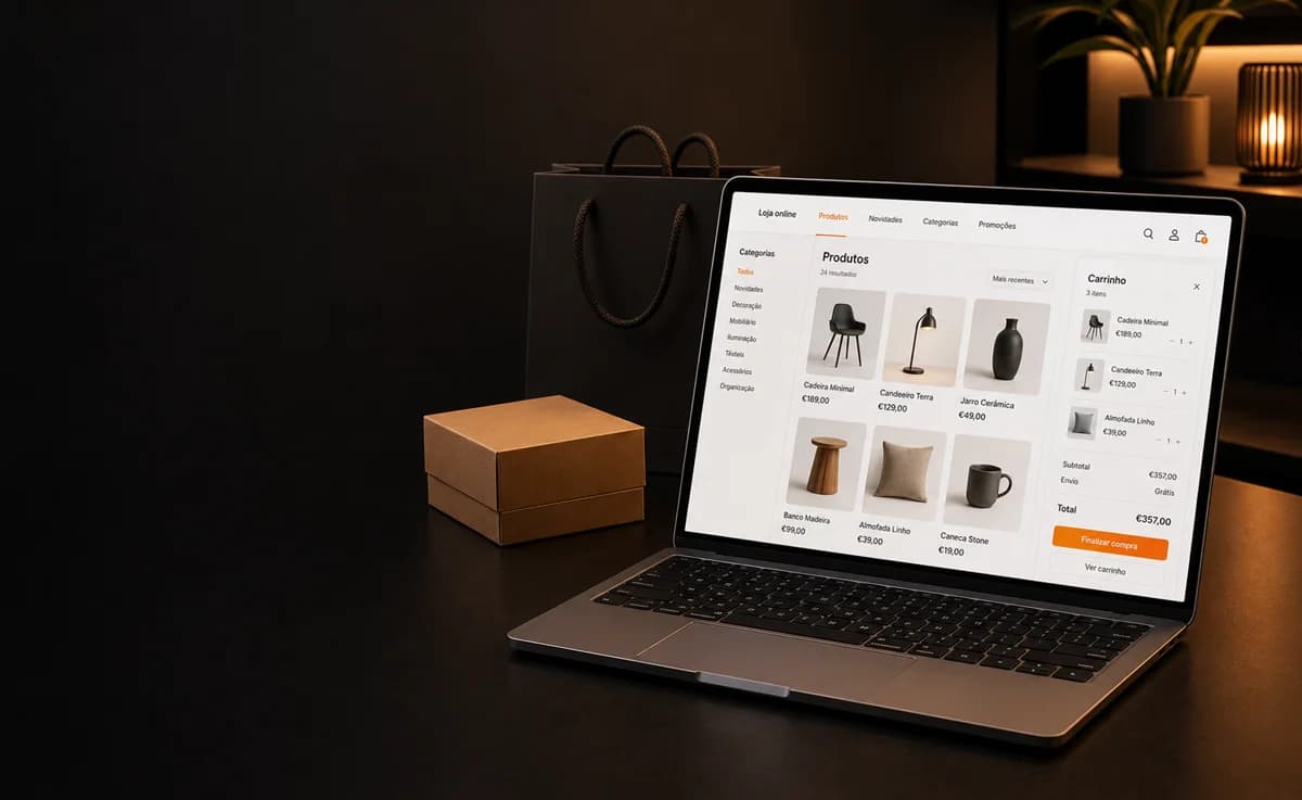 Tablet com loja online desenvolvida pela Newtek